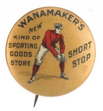 Short Stop Wanamaker's Gold Bkg